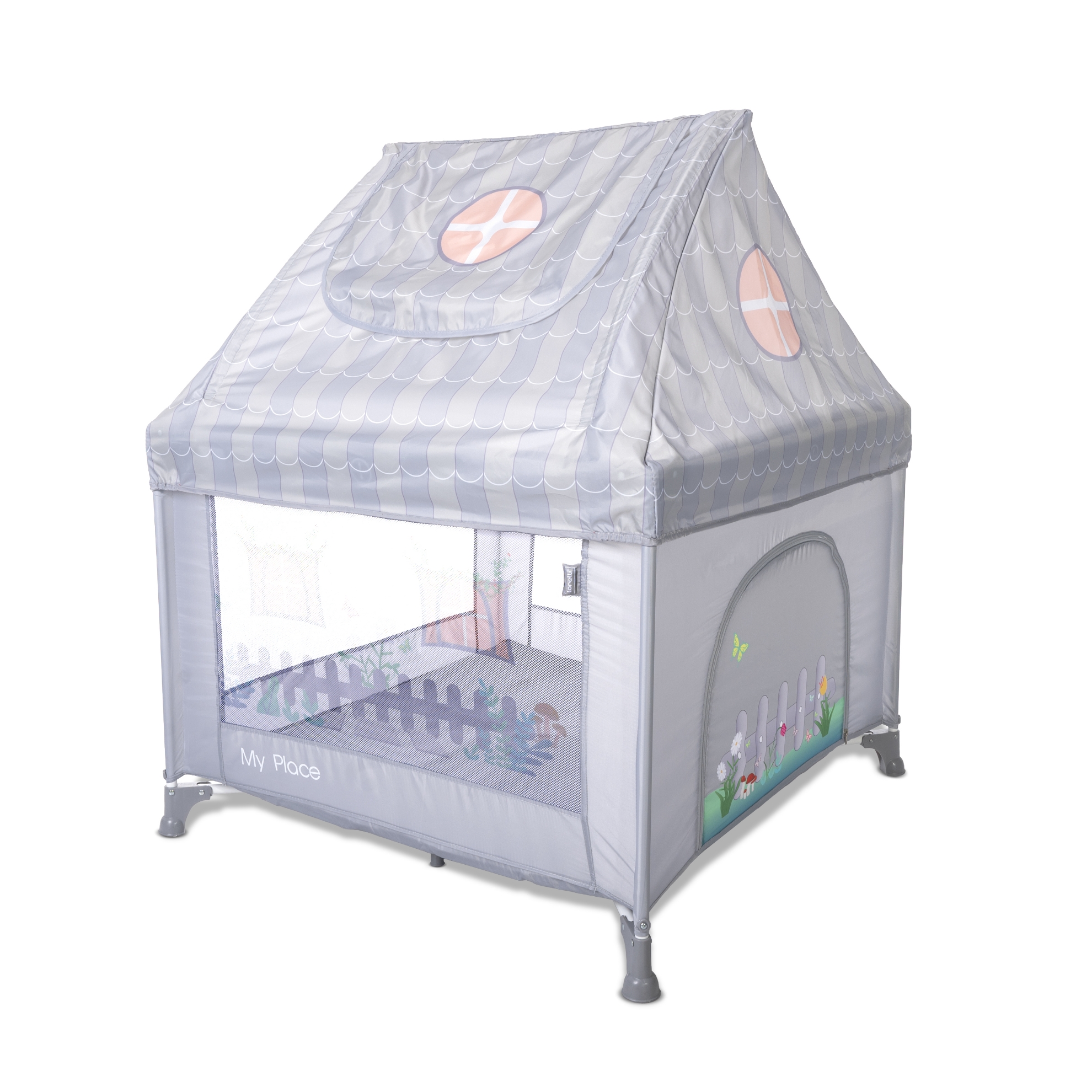 КОШАРА ЗА ИГРА MY PLACE С ПОКРИВ GREY
