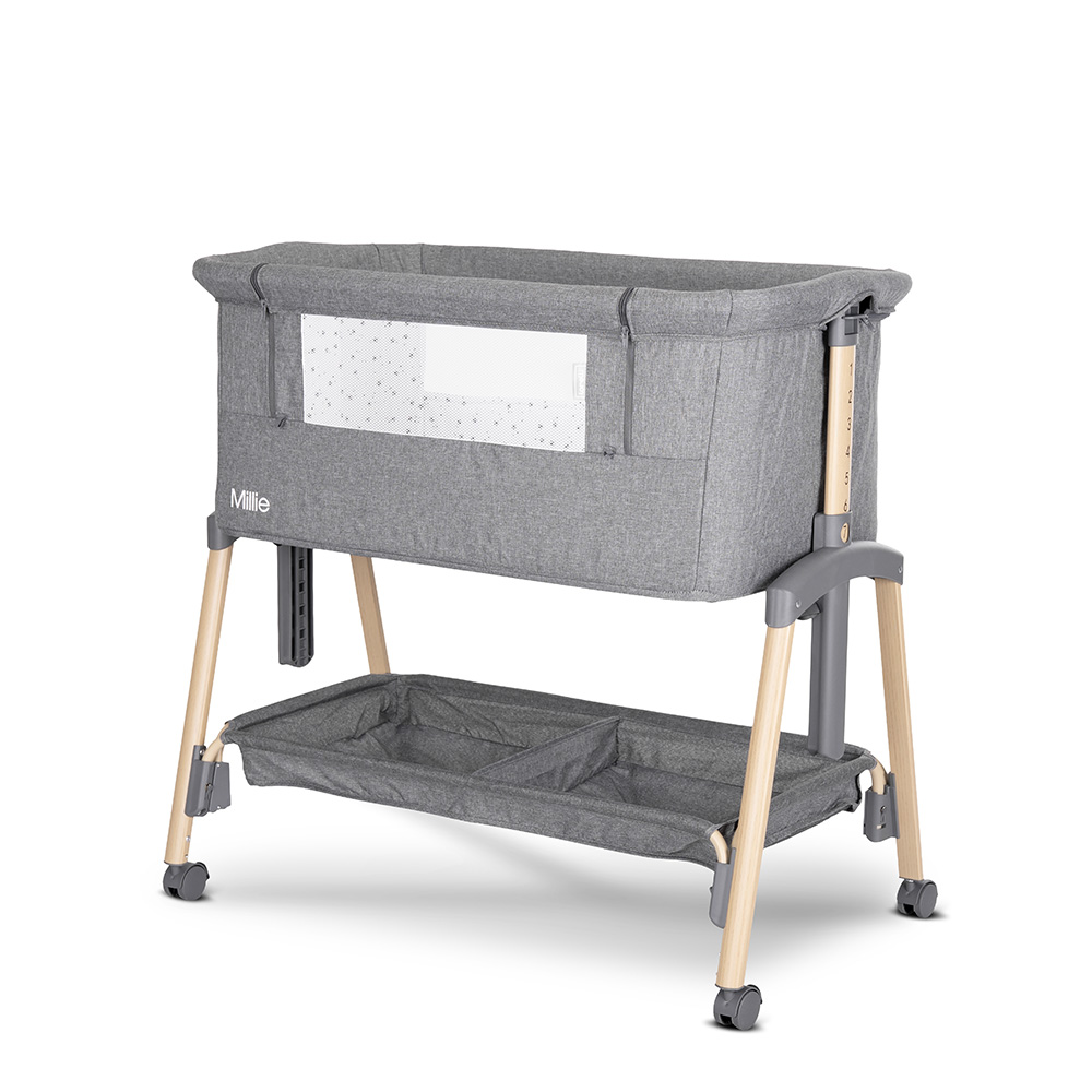 МИНИ КОШАРА MILLIE С ПАДАЩА ПРЕГРАДА GREY /wooden