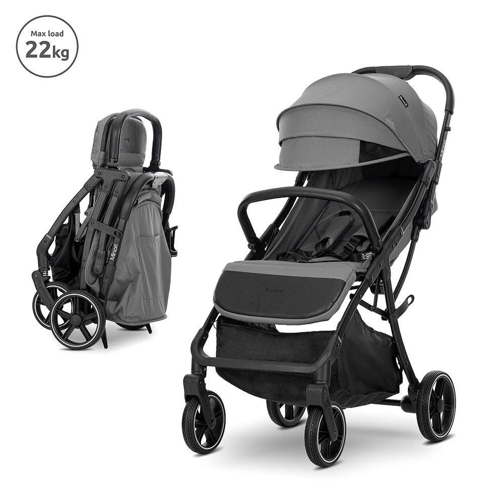 Д.КОЛИЧКА MINORI GREY до 22 кг АВТОМАТИЧНО СГЪВАНЕ