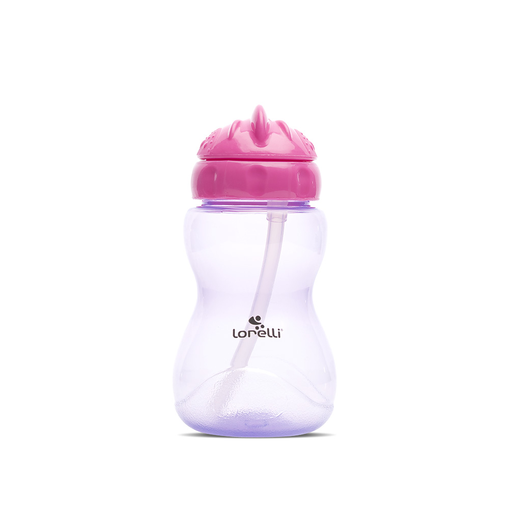 МИНИ СПОРТНА БУТИЛКА PINK/PURPLE със сламка