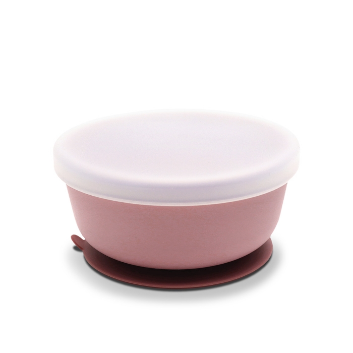 Immagine di Ciotola in silicone con base a sottovuoto e coperchio