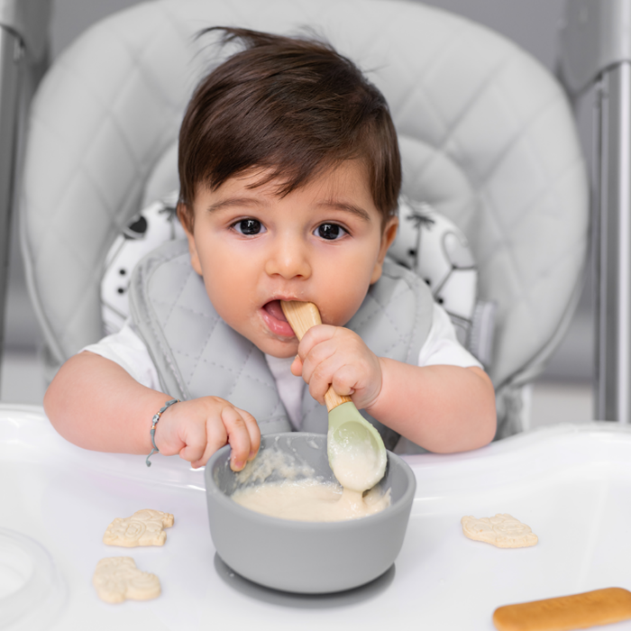 Immagine di Ciotola in silicone con base a sottovuoto e coperchio