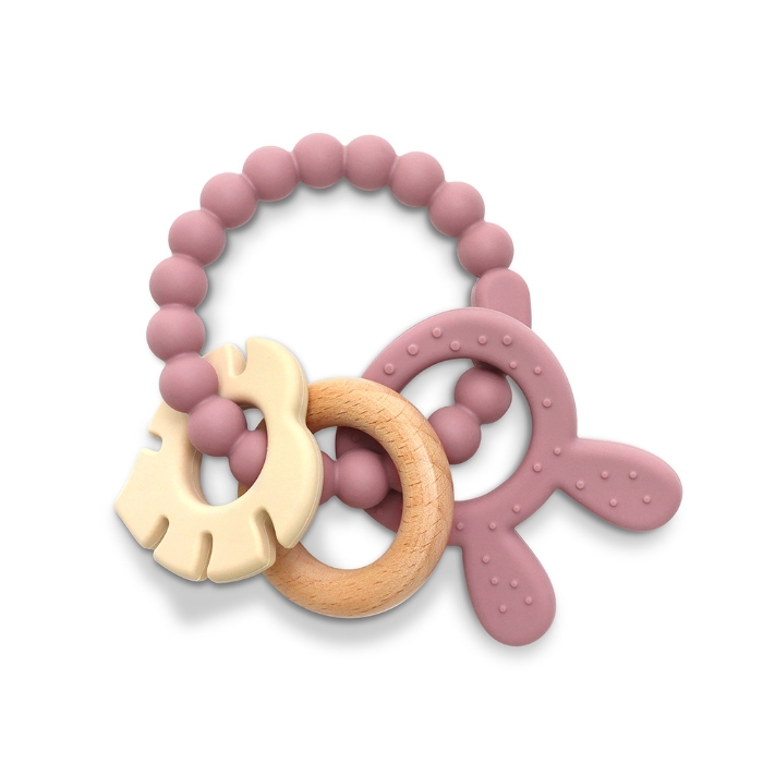 Picture of Silicone and Beech Teether RABIT