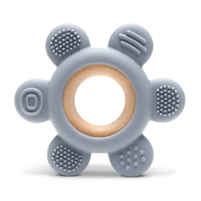 Picture of Silicone and Beech Teether FLOWER