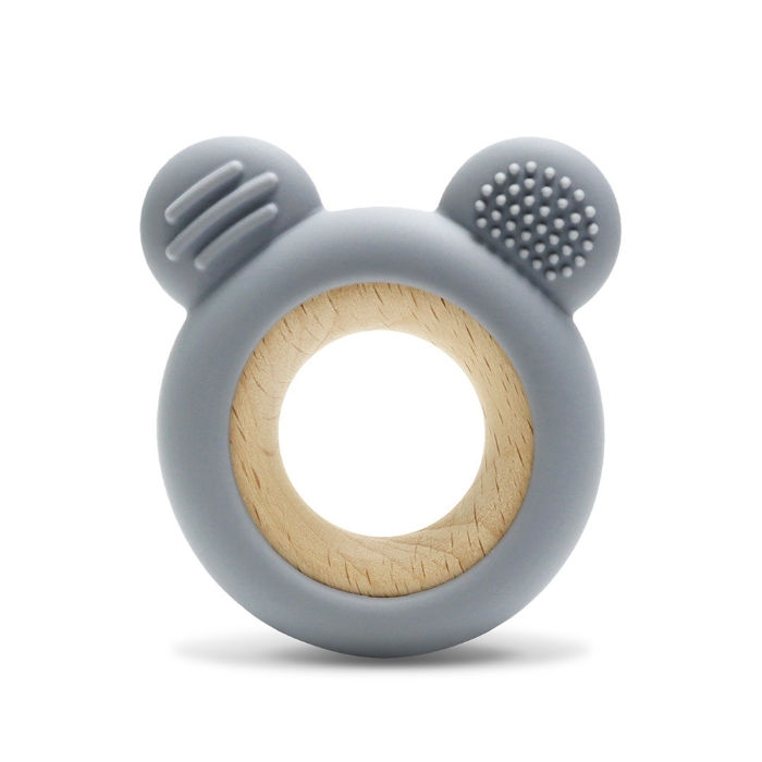 Picture of Silicone and Beech Teether BEAR