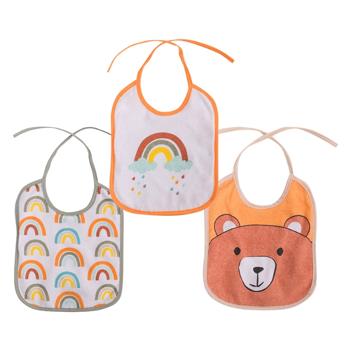 Picture of Bibs Set 3 pieces with ties