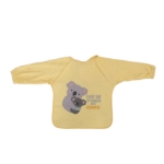 Bib with sleeves - with embroidery