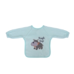 Bib with sleeves - with embroidery