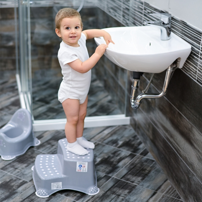 Picture of Double step stool STARS