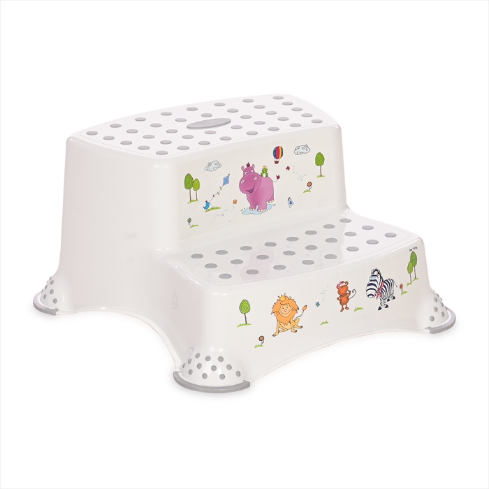 Picture of Double step stool FARM/RAINBOW
