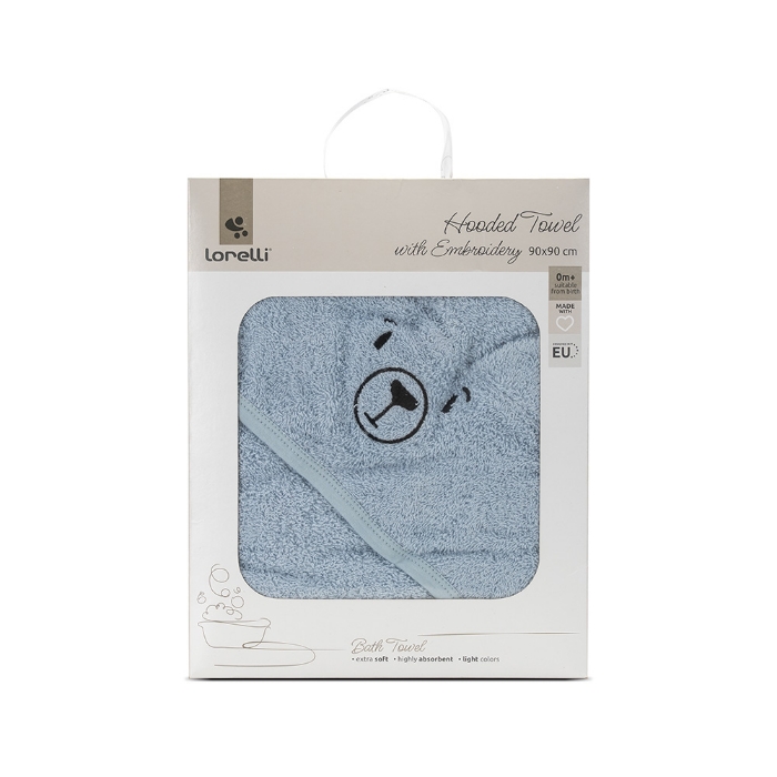 Picture of Hooded towel with embroidery 90x90 cm