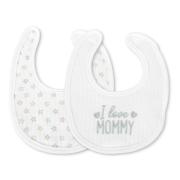 Picture of Newborn bib NATURAL 2pcs with velcro