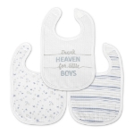 Bib NATURAL 3 pcs. with Velcro