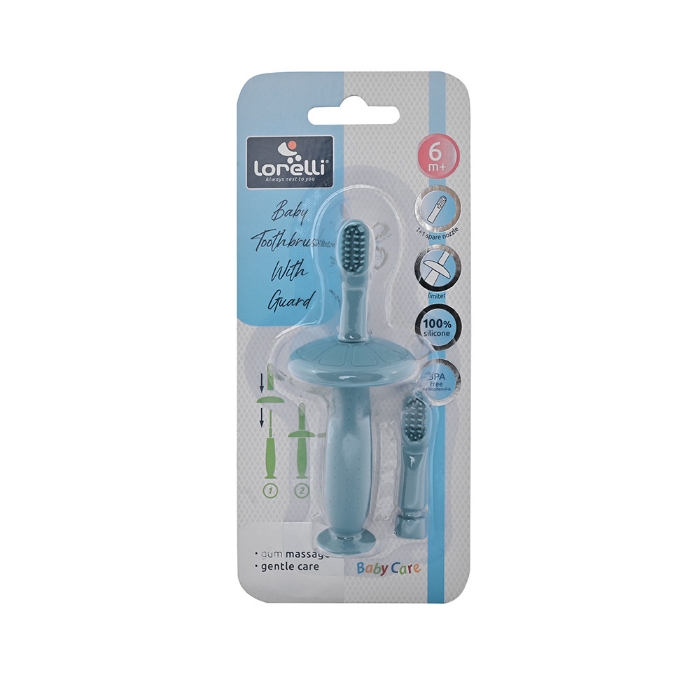 Picture of Silicone baby toothbrush with guard