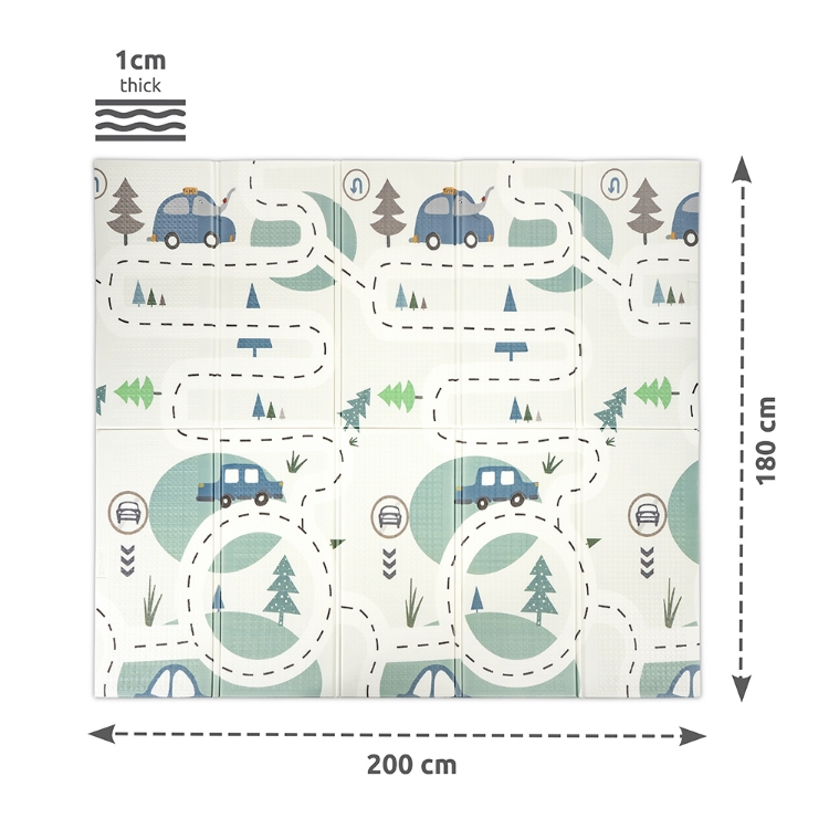 Imagen de Alfombra de juego infantil termo doble cara 180-200 cm plegable