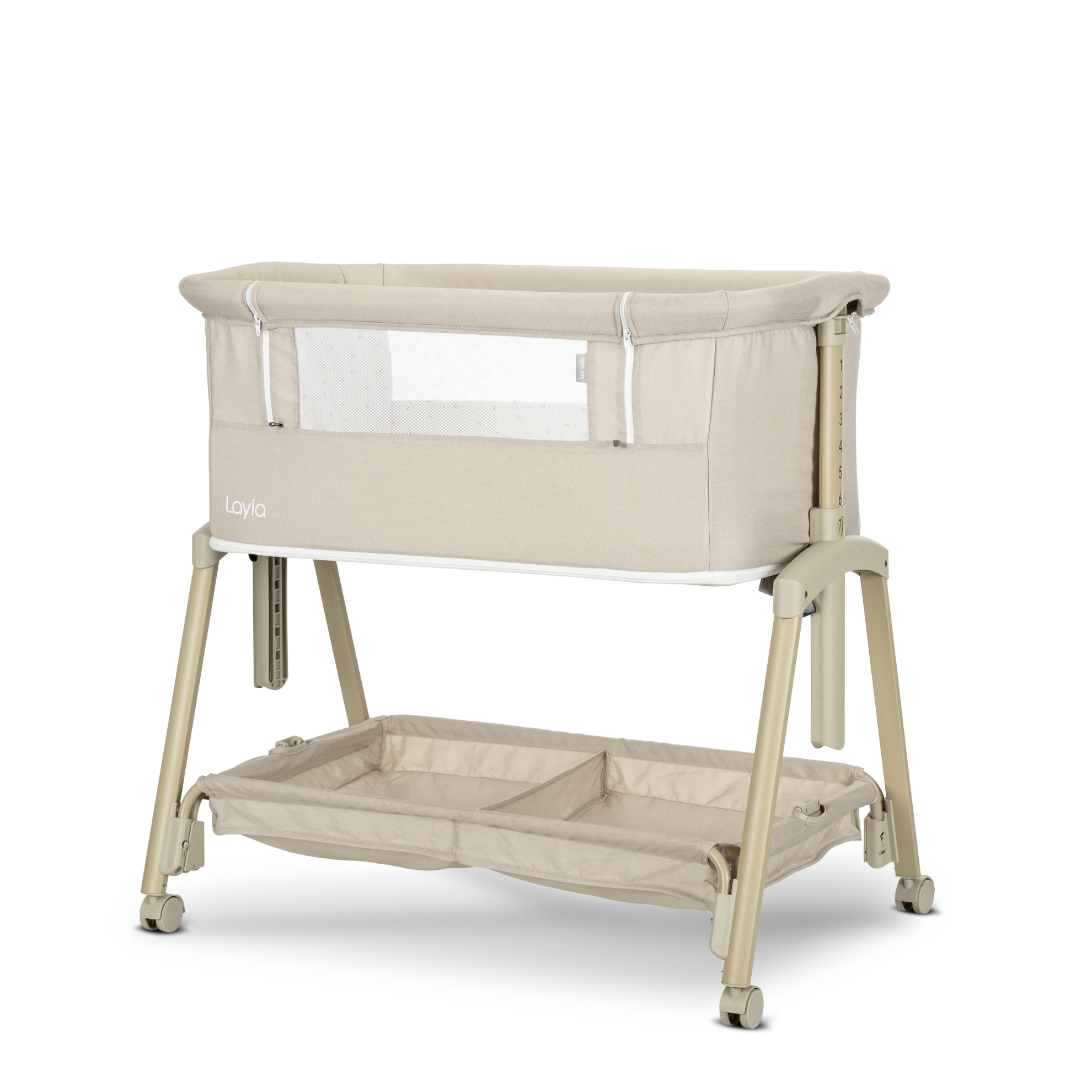 МИНИ КОШАРА LAYLA 2В1 BEIGE С ПАДАЩА ПРЕГРАДА