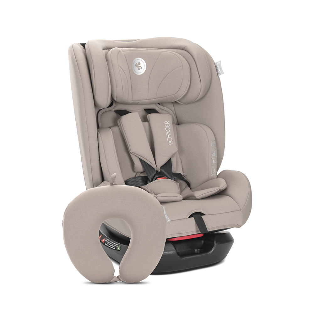 СТОЛ ЗА КОЛА VOYAGER BEIGE i-Size 40-150 CM+ВЪЗГЛА