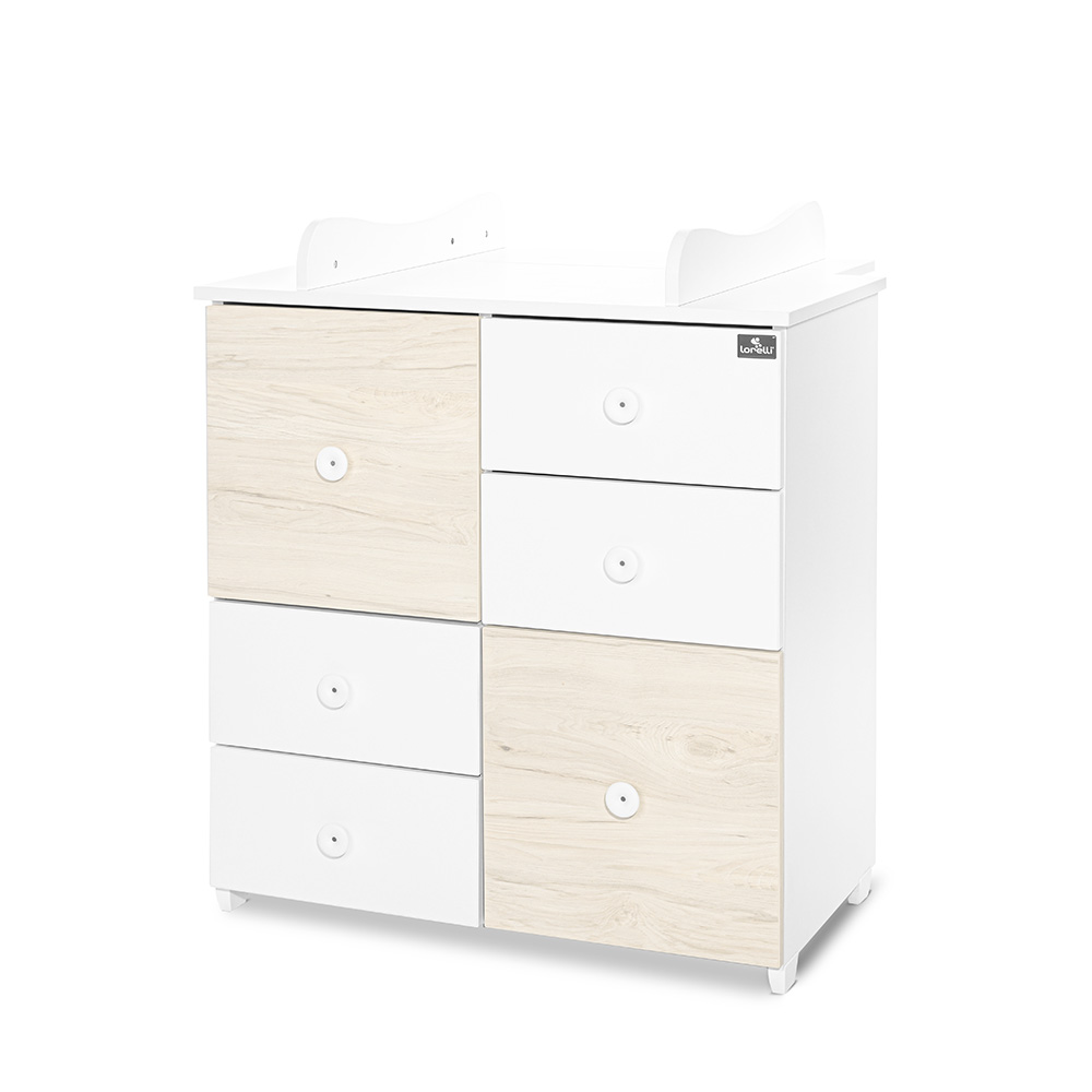 ШКАФ  ЦВЯТ БЯЛО/СВЕТЪЛ ДЪБ-2BOX